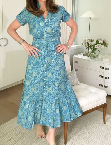 The Chic Floral Normal Dress