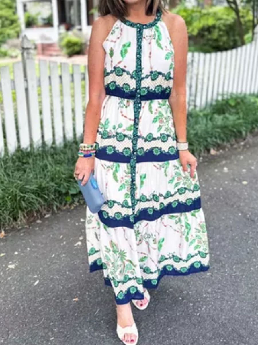 The Flowy Floral Sleeveless Dress