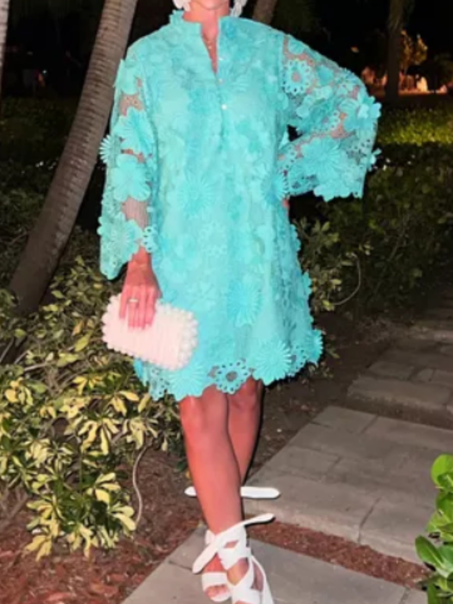 3D Flower Romantic Dress