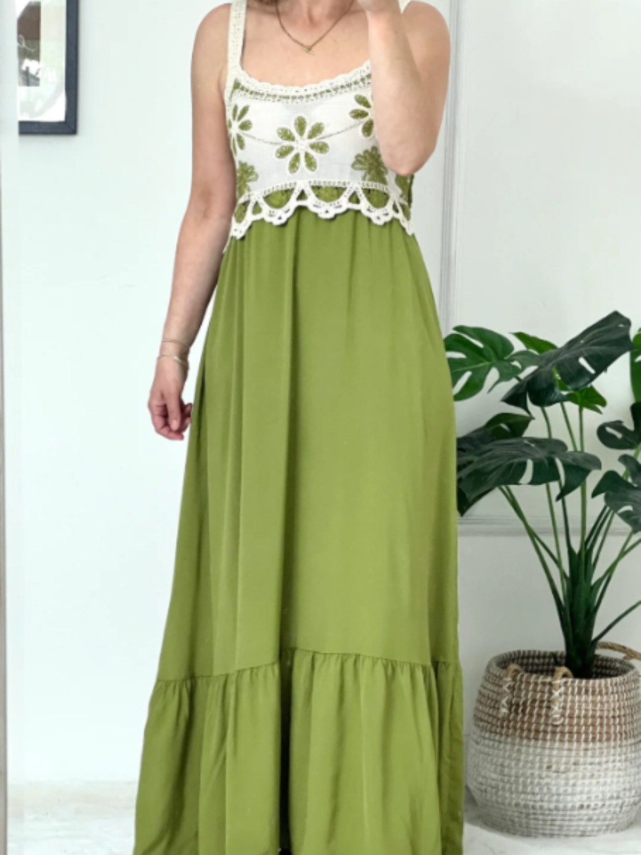 Summer Green Breathable Dress