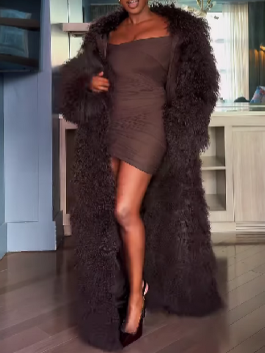 Plush Long Coat