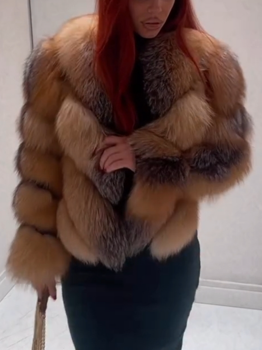Autumn Short-Length Fashionable Fur Coat