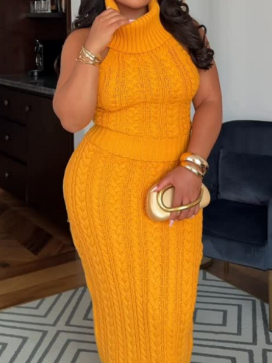 Fab Knit Skirt Set