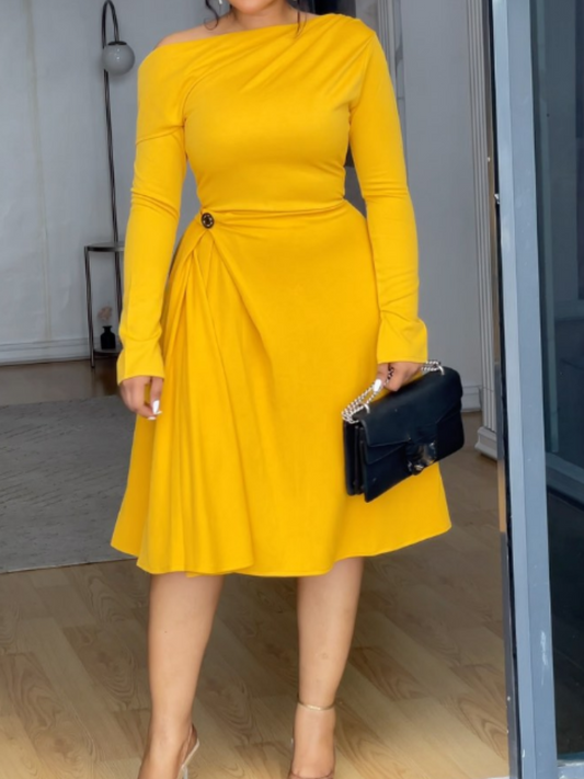 The Demure Comfy Occasion Dress
