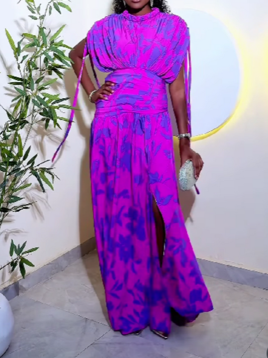 Pleat-Print Dress