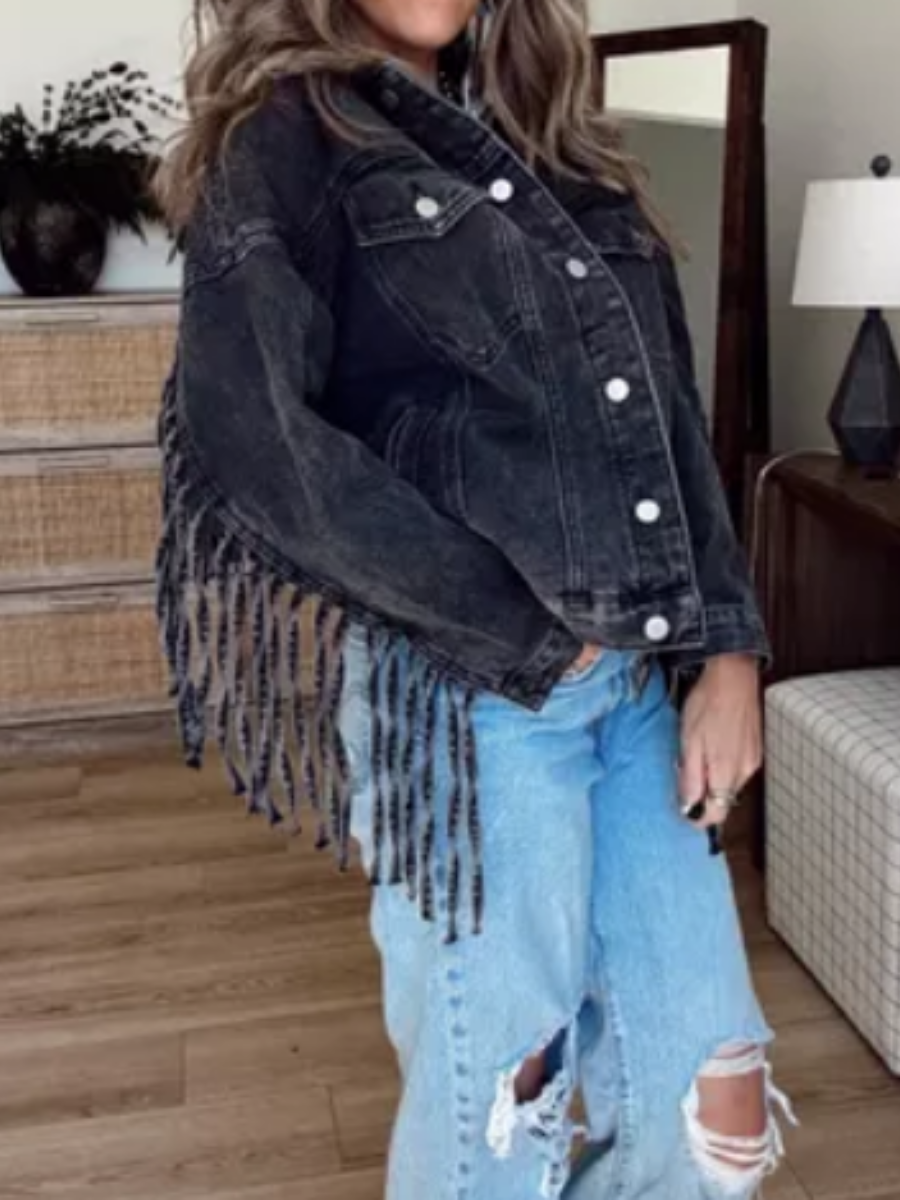 Chill Fringed Denim Jacket