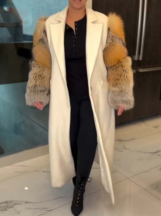 Women's Fashionable Fur Tunic Coat