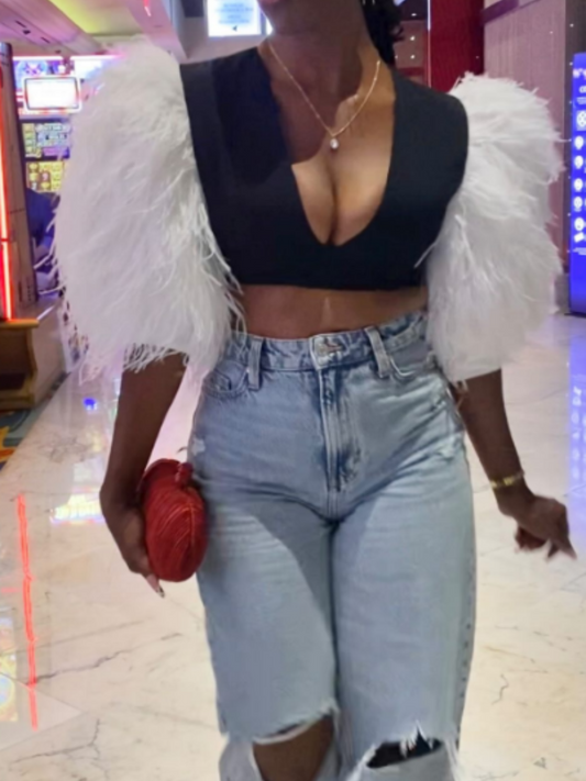 Fab Feather Blouse