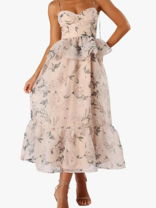 The Elegant Floral Occasion Maxi Dress