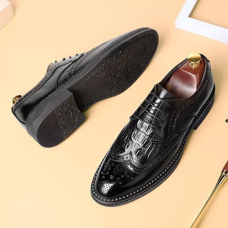 Men's Formal Dress Pointed Toe Prom Shoes Oxfords