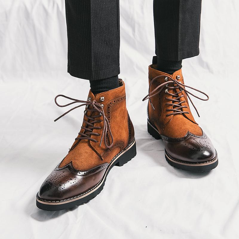 Men's Business British Casual Leather Boots