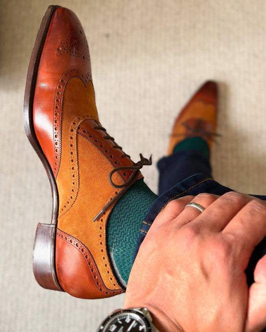 Brogue Sculpted Oxfords