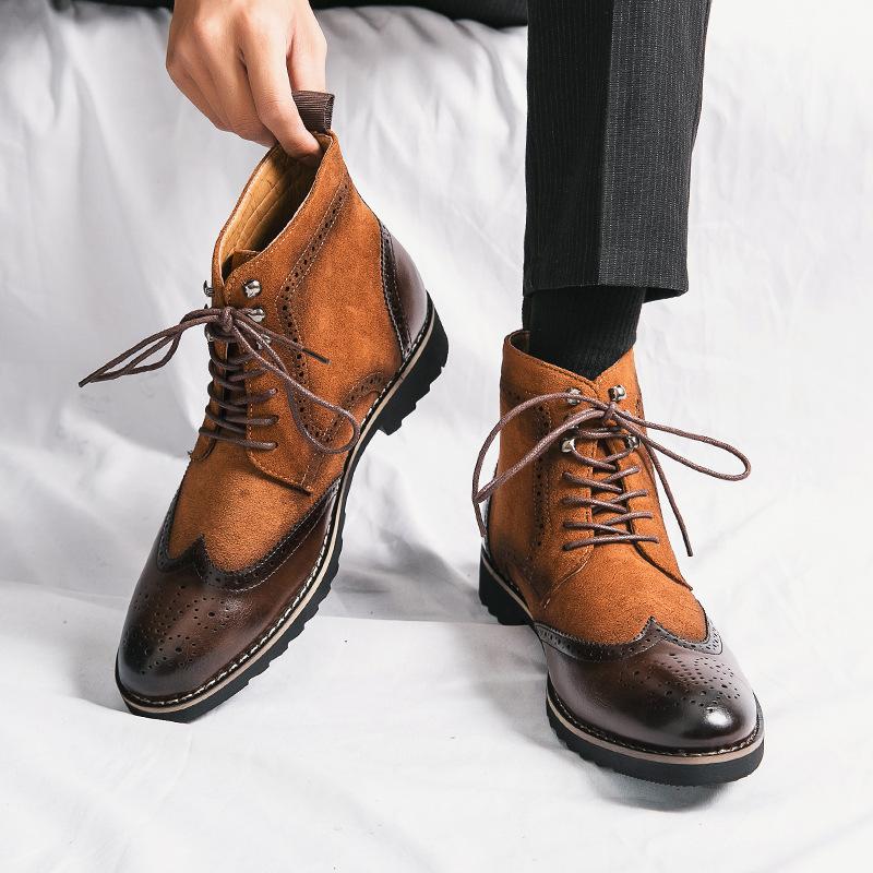 Men's Business British Casual Leather Boots