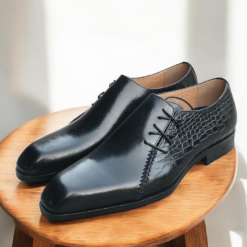 Handcrafted Luxury Side Lace-Up Oxfords