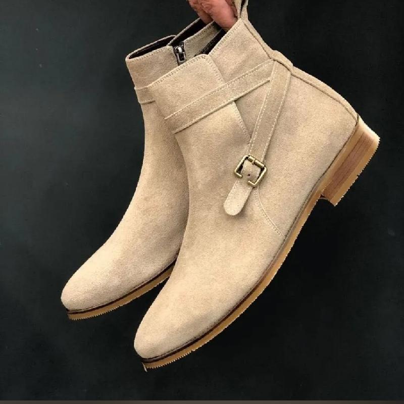 Handmade Fashionable Suede Ankle Boots