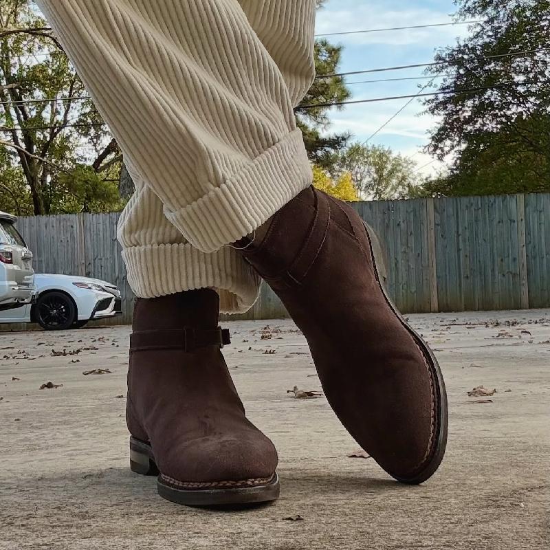 Handmade Men's Fashion Suede Ankle Boots