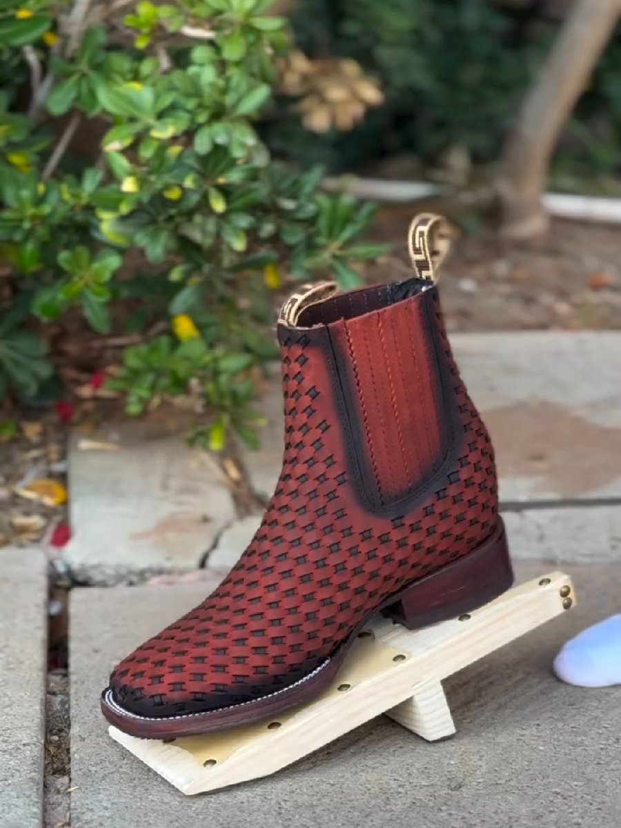 Handmade Knit Cowboy Boots