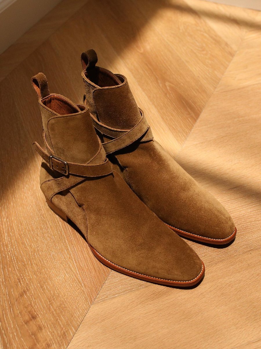 Handmade Suede Men's Ankle Boots