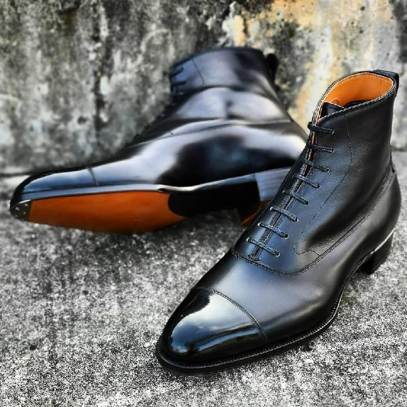 Luxury Leather Oxford Boots