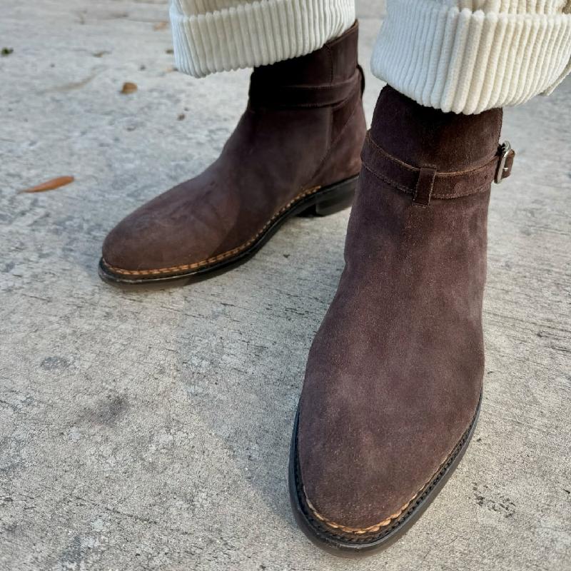 Handmade Men's Fashion Suede Ankle Boots