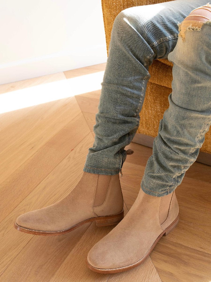 Classic Fashion Suede Chelsea Boots