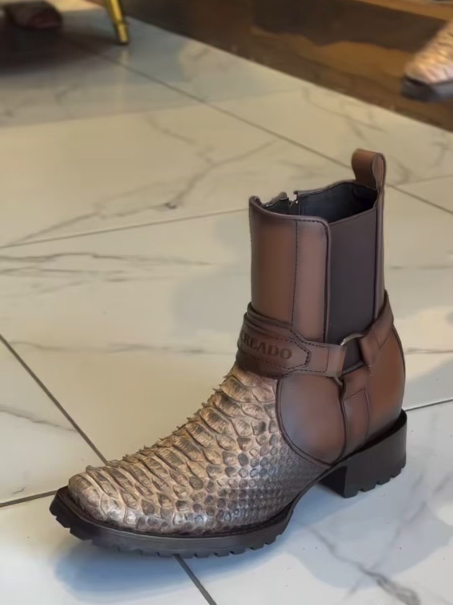 Western Cowboy Zipper Ankle Boots