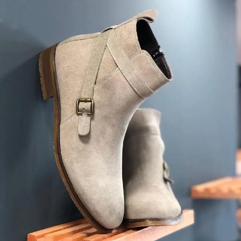 Handmade Fashionable Suede Ankle Boots